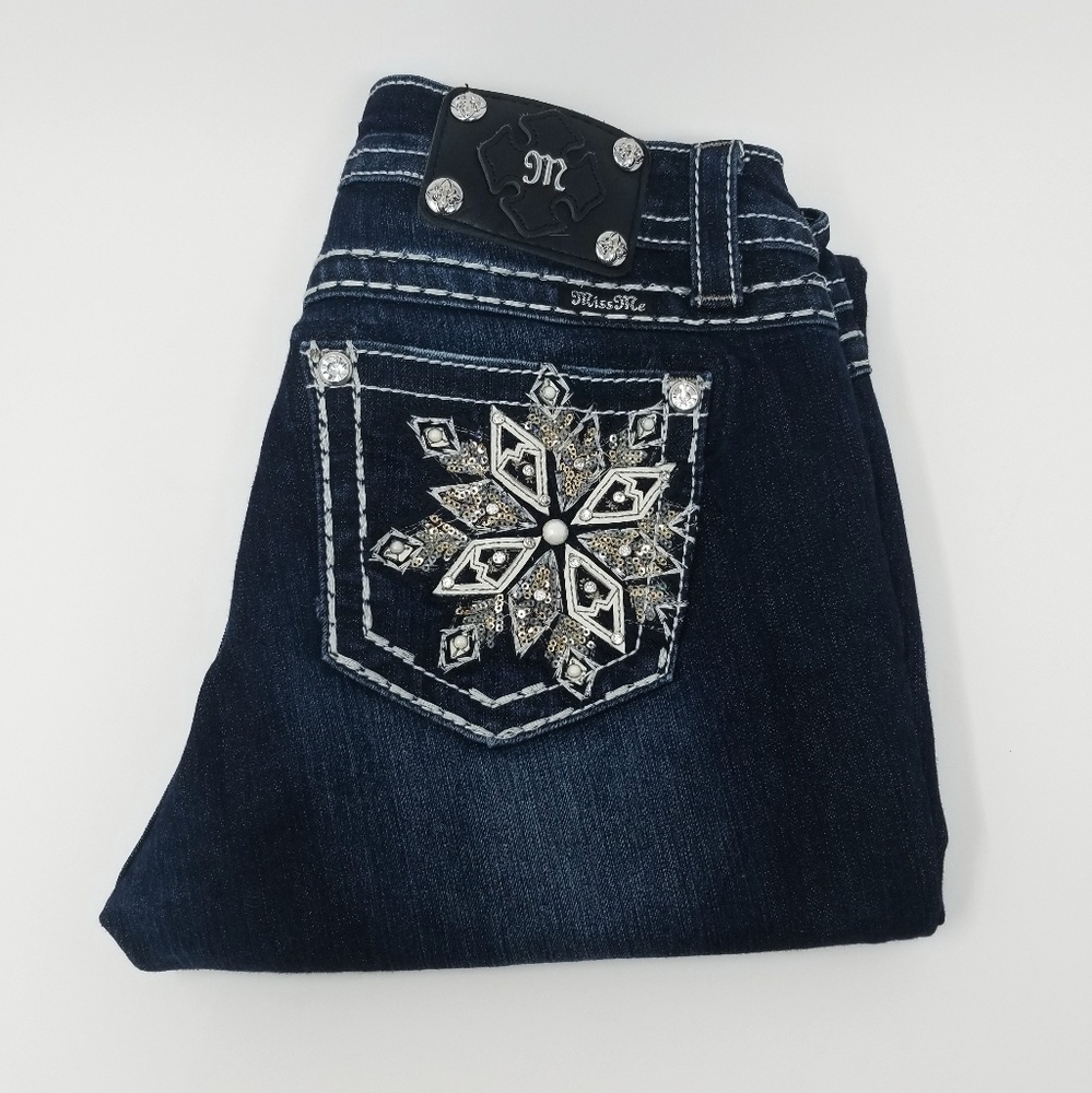 Miss Me mid-rise Boot cut jeans size 30